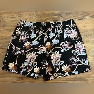 White House Black Market Floral The 5in Short size 10 Women's Shorts